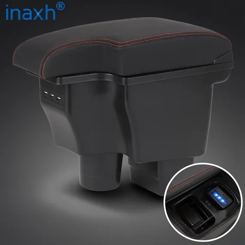 For Mazda CX-3 Armrest box Retrofit For Mazda 2 skyactiv version cx3 CX-3 Car Armrest Storage box car accessories Charging USB