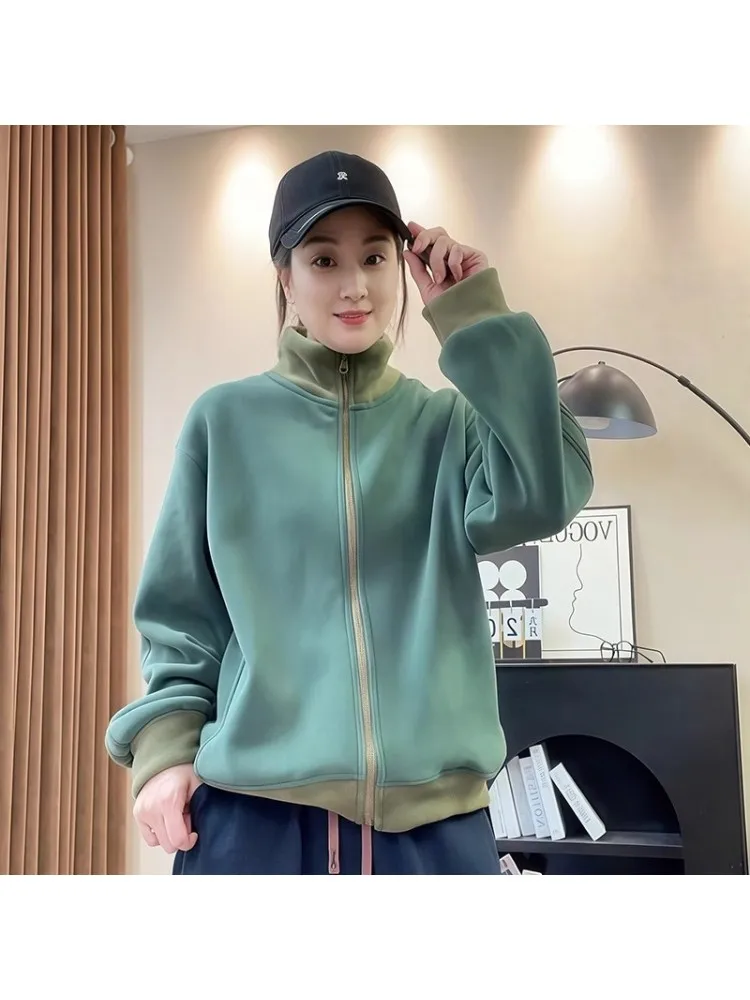 Double-Sided Fleece Thickened Cardigan Coat Women's Loose Warm Stand Collar Patchwork Sweatshirt Spring Autumn Winter New Arr...
Double-Sided Fleece Thickened Cardigan Coat Women's Loose Warm Stand Collar Patchwork Sweatshirt Spring Autumn Winter New Arr...