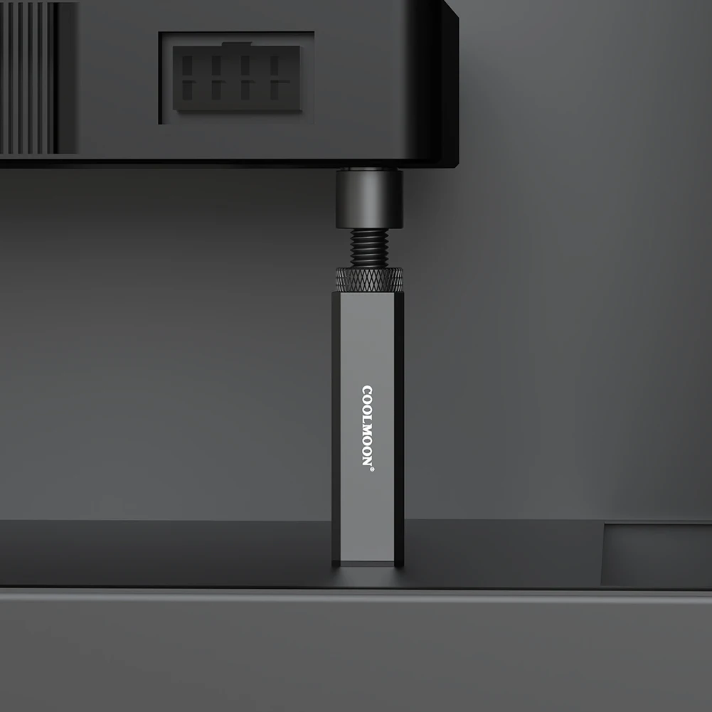 COOLMOON Graphics Card Support Bracket Telescopic Spiral Video Card Holder Anti Scratch Aluminum Alloy for ATX/M-ATX/ITX Chassis
COOLMOON Graphics Card Support Bracket Telescopic Spiral Video Card Holder Anti Scratch Aluminum Alloy for ATX/M-ATX/ITX Chassis