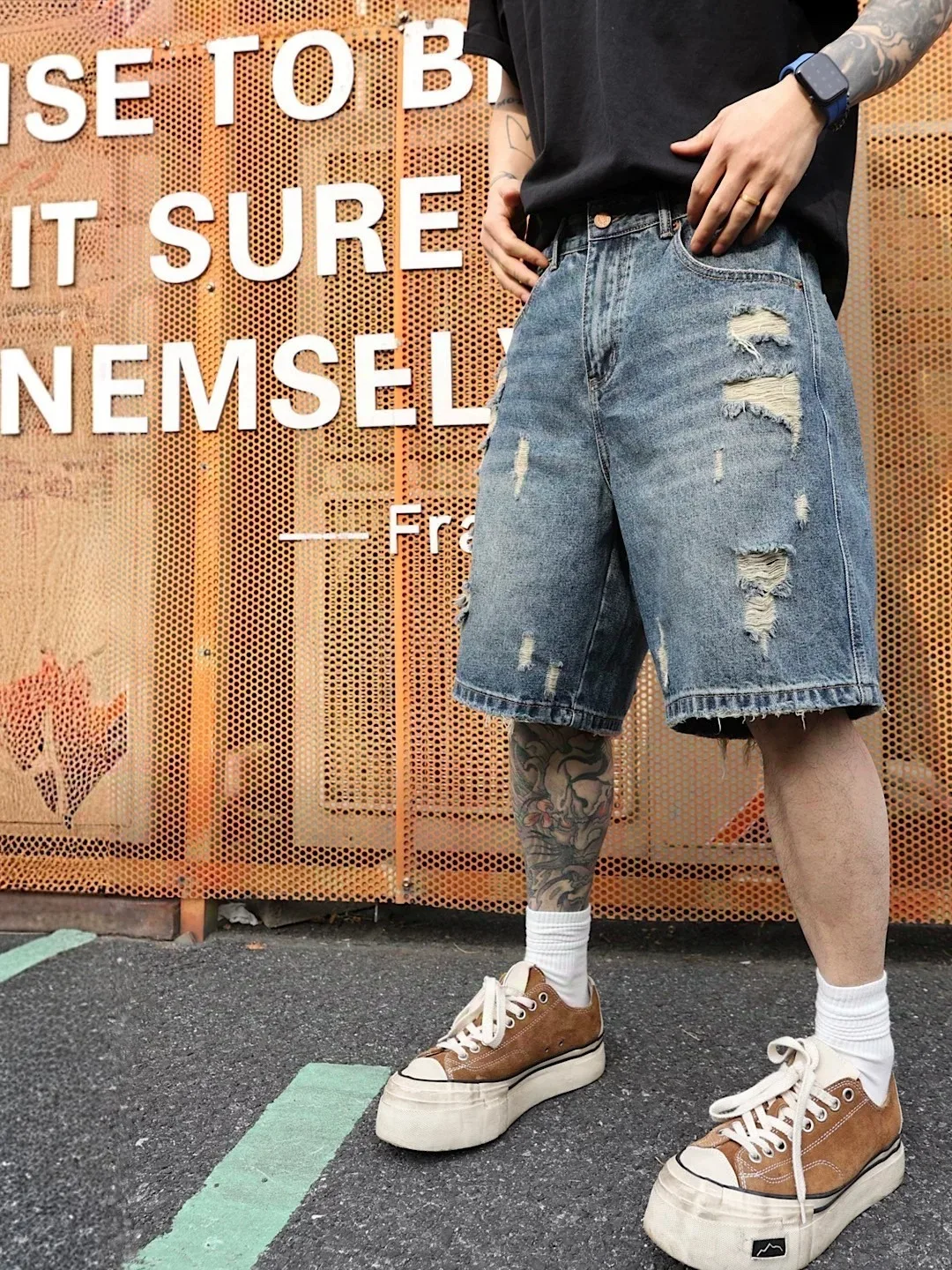 American Style High Street Men's Short Jeans Summer Thin Straight Leg Five-Pointed Loose Fit Casual Wear Resistant And Non-...
American Style High Street Men's Short Jeans Summer Thin Straight Leg Five-Pointed Loose Fit Casual Wear Resistant And Non-...