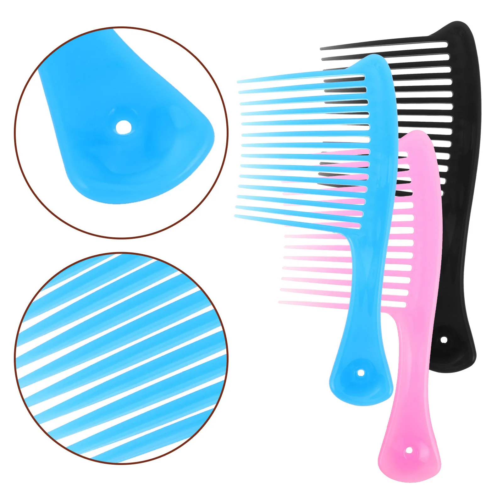3Pcs Wide Tooth Detangler Comb Large Hairdressing Tool for Curly Thick Hair Home Salon Use Smooth Styling Woman Men
3Pcs Wide Tooth Detangler Comb Large Hairdressing Tool for Curly Thick Hair Home Salon Use Smooth Styling Woman Men