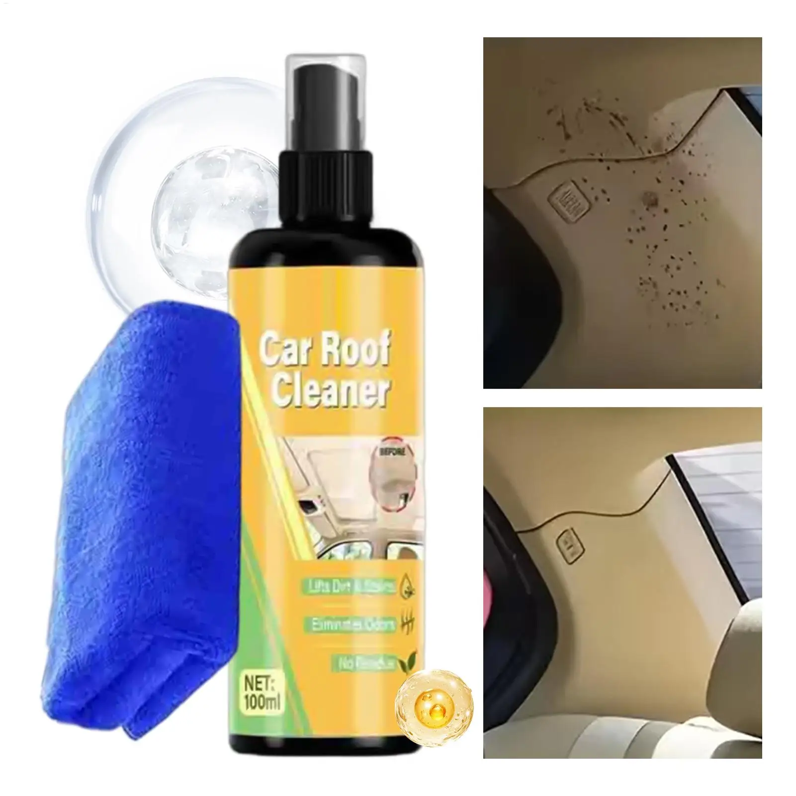 Headliner Cleaner Powerful Car Interior Roof Fabric Upholstery Stain Remover Detailing Spray for Auto Seats Carpet Home Sofa
Headliner Cleaner Powerful Car Interior Roof Fabric Upholstery Stain Remover Detailing Spray for Auto Seats Carpet Home Sofa