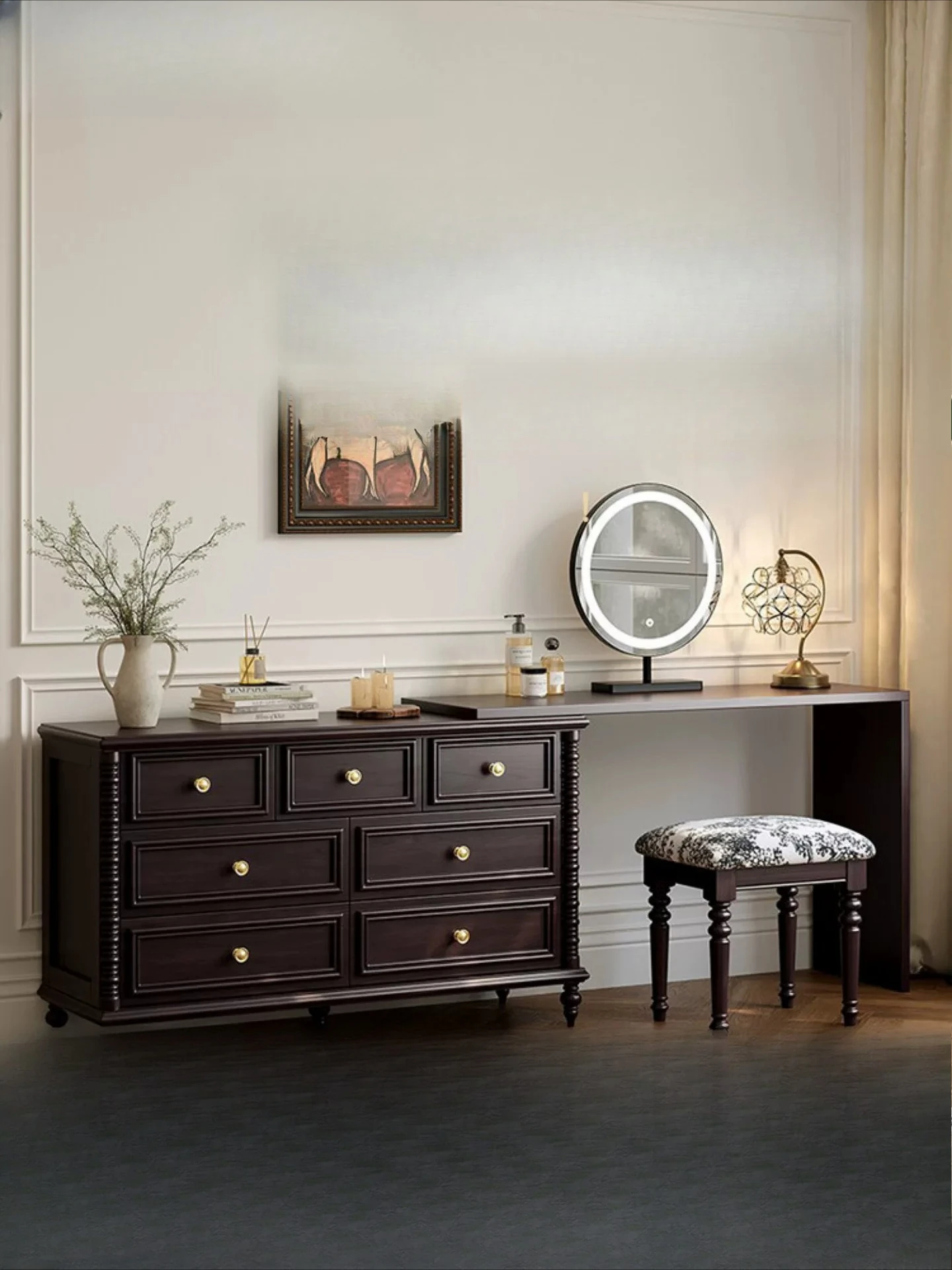 PYH furniture medieval style, bedside dresser, retro chest, integrated corner solid wood makeup table
PYH furniture medieval style, bedside dresser, retro chest, integrated corner solid wood makeup table