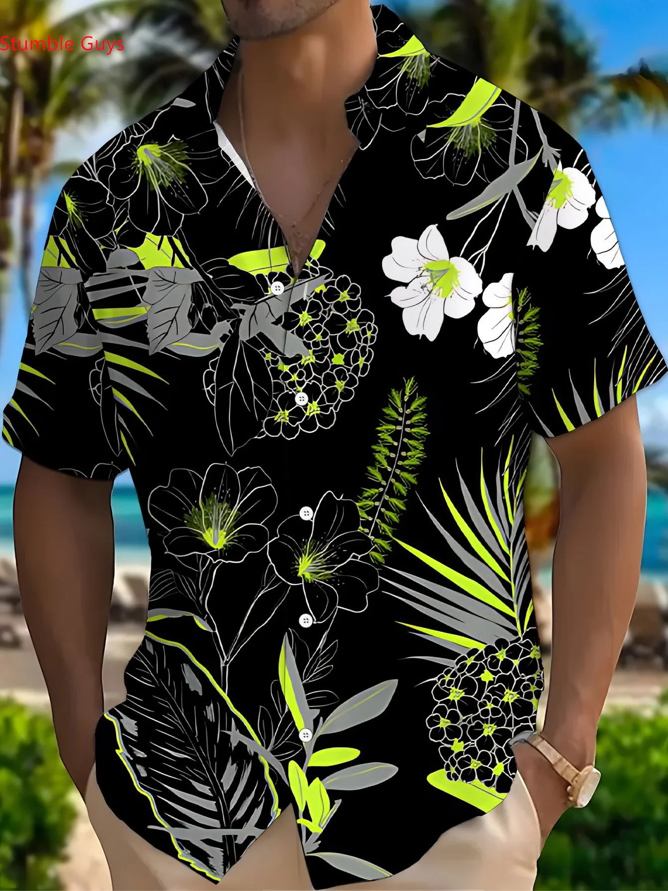 Fashion Men's Hawaiian Shirt Summer Man Short Sleeve Cool Beach Print Lightweight Breathable Casual Tops For Party Wear
Fashion Men's Hawaiian Shirt Summer Man Short Sleeve Cool Beach Print Lightweight Breathable Casual Tops For Party Wear