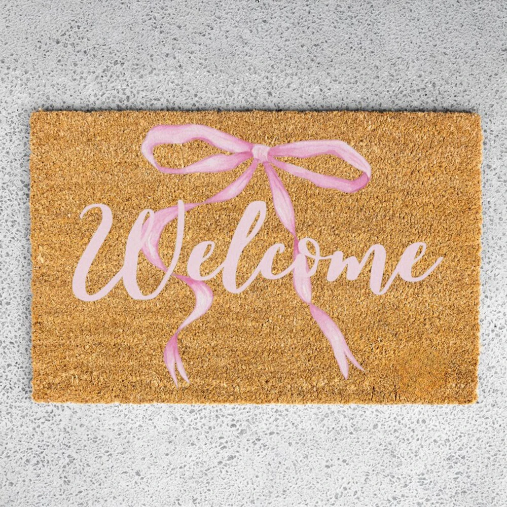 Cute Coquette Bow Doormat Outdoor Washable Mat Entryway Floor Carpet Non Slip Girly Dorm Room Decor Aesthetic Out Hallway Rug
Cute Coquette Bow Doormat Outdoor Washable Mat Entryway Floor Carpet Non Slip Girly Dorm Room Decor Aesthetic Out Hallway Rug