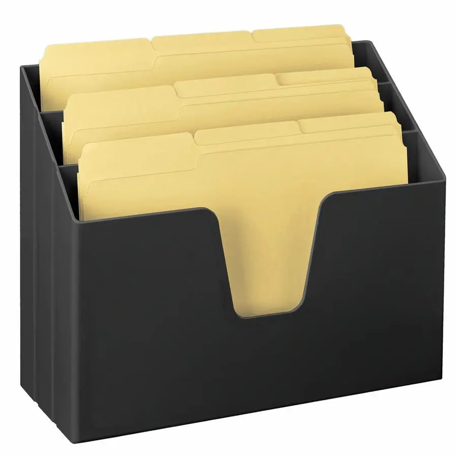 Horizontal Triple File Folder Holder Organizer, OpenTop Desktop Document Sorter for Letter Size Papers amp Folders, Includes 9 M
Horizontal Triple File Folder Holder Organizer, OpenTop Desktop Document Sorter for Letter Size Papers amp Folders, Includes 9 M