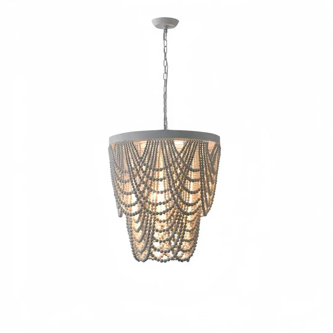 French American Style Wooden Bead Chandelier Bohemian Pendant Light for Living Room Bedroom Kitchen
French American Style Wooden Bead Chandelier Bohemian Pendant Light for Living Room Bedroom Kitchen