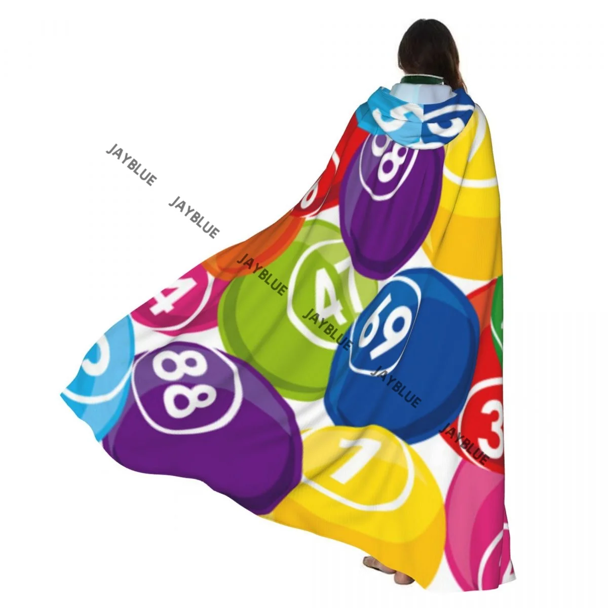 Casino Game Illustration Hooded Cloak Polyester Unisex Witch Cape Costume Accessory
Casino Game Illustration Hooded Cloak Polyester Unisex Witch Cape Costume Accessory