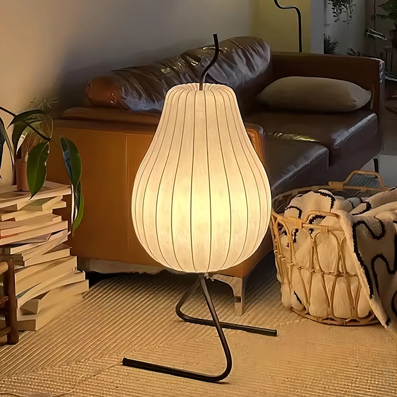 Japanese Style Wabi Sabi Pear Shape Floor Lamps Home Decoration Bedroom Silk Standing Lights Living Room Sofa Lustre Foot Lamps
Japanese Style Wabi Sabi Pear Shape Floor Lamps Home Decoration Bedroom Silk Standing Lights Living Room Sofa Lustre Foot Lamps