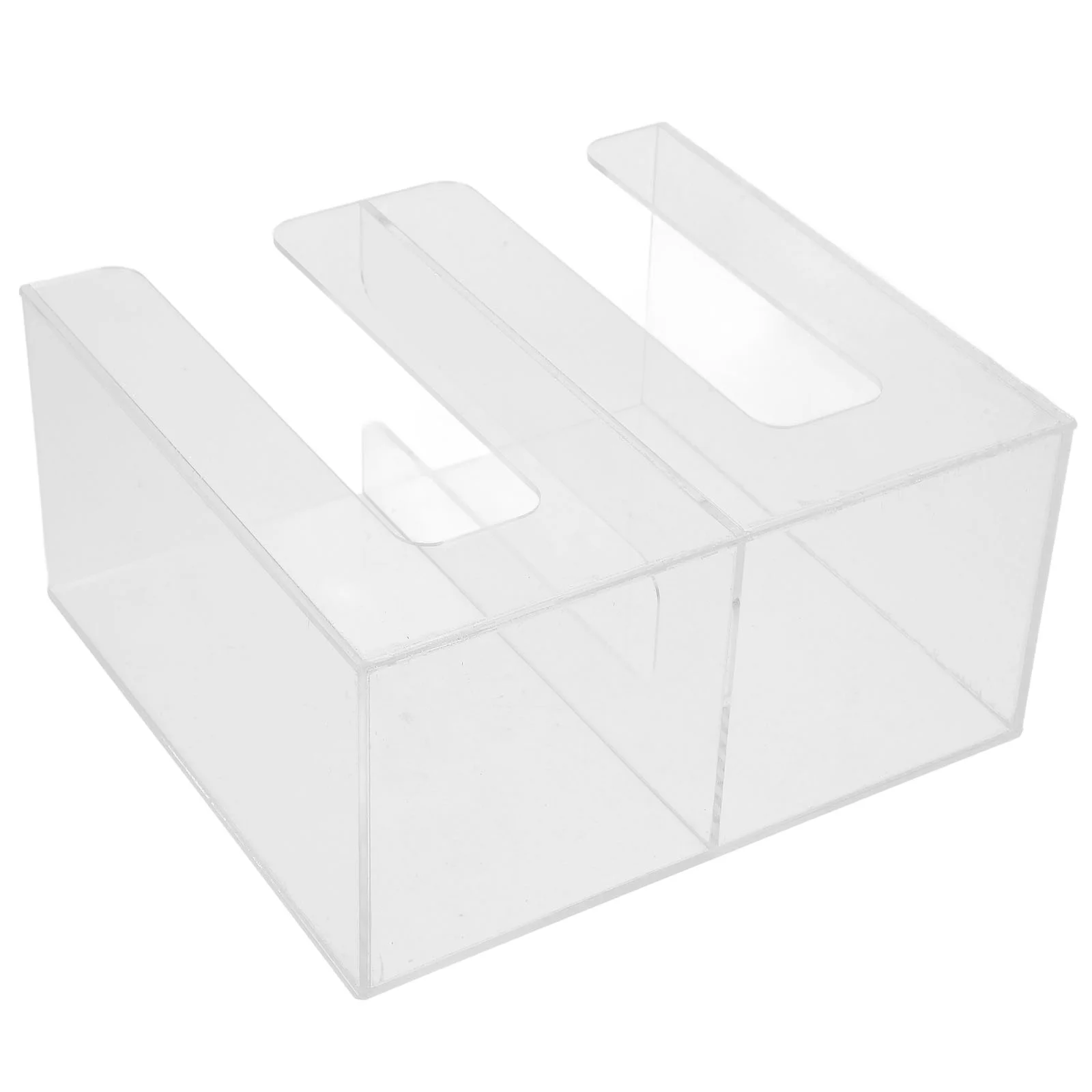 Transparent 2 Section Paper Cup Holder for 10.5 Cups Dispenser Station Supplies Desktop ganizer for Home Bar Tea Shop Cafe
Transparent 2 Section Paper Cup Holder for 10.5 Cups Dispenser Station Supplies Desktop ganizer for Home Bar Tea Shop Cafe
