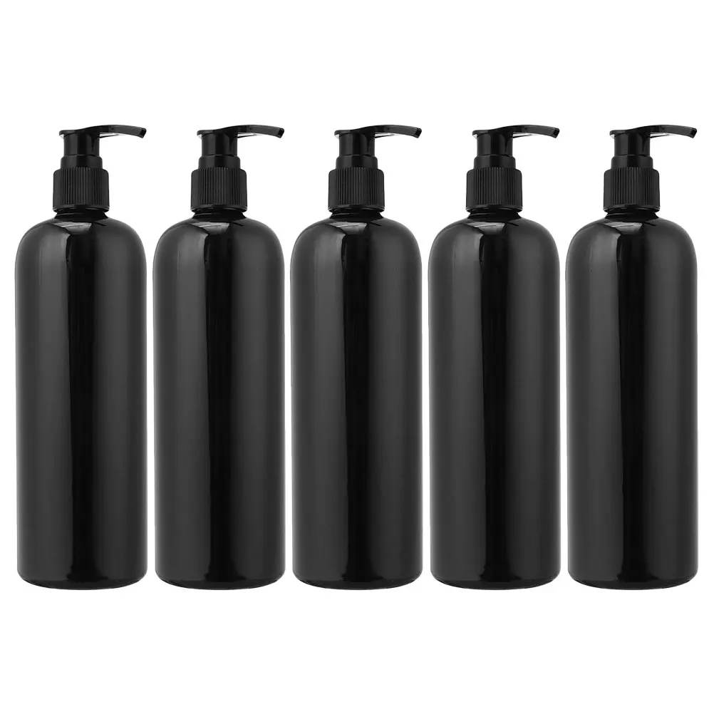 5pcs Pump Bottle Hand Soap Dispenser 500ml Black PP Shampoo Container Bathroom Supplies Refillable Lotion Bottle Practical
5pcs Pump Bottle Hand Soap Dispenser 500ml Black PP Shampoo Container Bathroom Supplies Refillable Lotion Bottle Practical