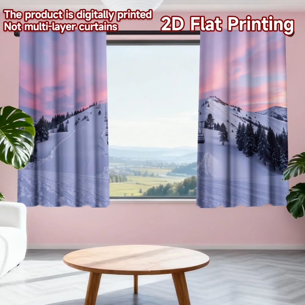 2D flat printing 2pcs Party Curtain Snowy Mountain Sunset Digital Printed Polyester Drapes Festive Curtains Perfect for All
2D flat printing 2pcs Party Curtain Snowy Mountain Sunset Digital Printed Polyester Drapes Festive Curtains Perfect for All