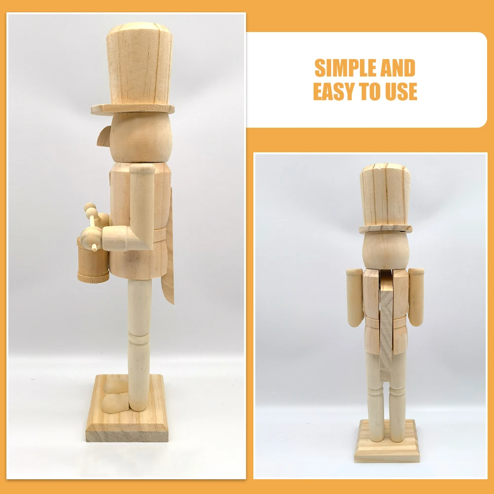 Christmas Nutcracker Diy Craft Unpainted Wooden Small Size Home Decoration Educational Gift Wood Craft Blank Soldier Nutcracker
Christmas Nutcracker Diy Craft Unpainted Wooden Small Size Home Decoration Educational Gift Wood Craft Blank Soldier Nutcracker
