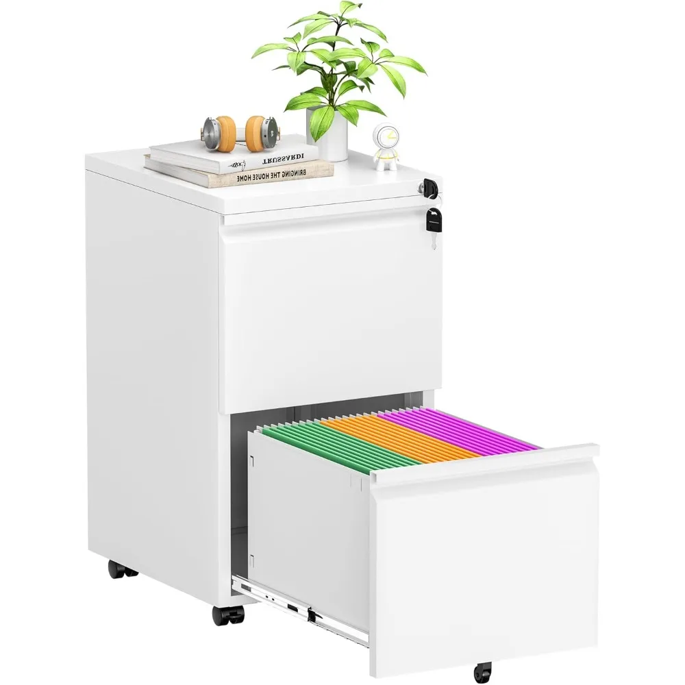 File Cabinet, 2-Drawer Metal Mobile Rolling File Cabinet with Lock Under Desk for Home Office Fit Letter/Legal/A4 Size (Easy As
File Cabinet, 2-Drawer Metal Mobile Rolling File Cabinet with Lock Under Desk for Home Office Fit Letter/Legal/A4 Size (Easy As