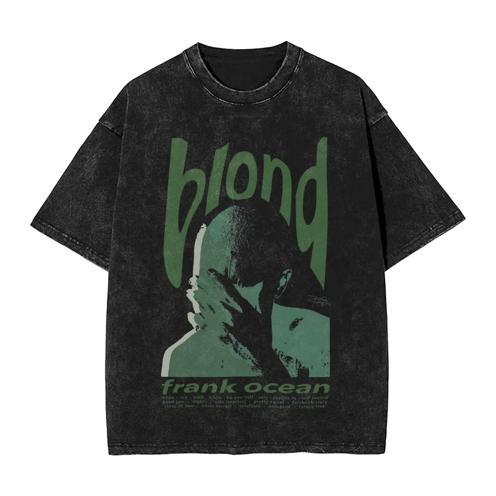 Washed T Shirts Rapper Frank Blond Hip Hop Vintage T-Shirt Harajuku Oceans Streetwear Short Sleeve Graphic Tops Tees Men Women
Washed T Shirts Rapper Frank Blond Hip Hop Vintage T-Shirt Harajuku Oceans Streetwear Short Sleeve Graphic Tops Tees Men Women