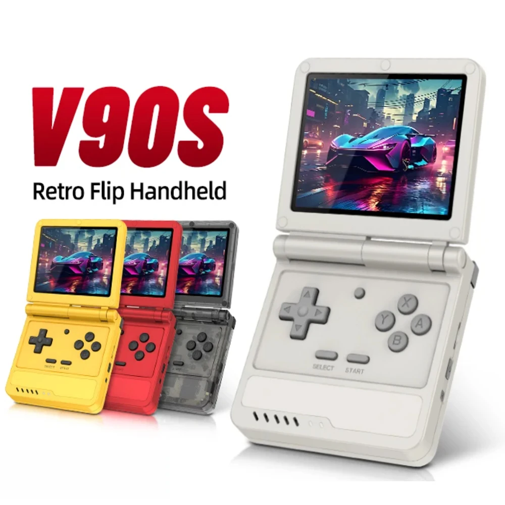 POWKIDDY V90S Retro Flip 3.5 Inch 4:3 640*480 HD IPS Screen Handheld Game Console A133Plus Vibration function Children's Gifts
POWKIDDY V90S Retro Flip 3.5 Inch 4:3 640*480 HD IPS Screen Handheld Game Console A133Plus Vibration function Children's Gifts