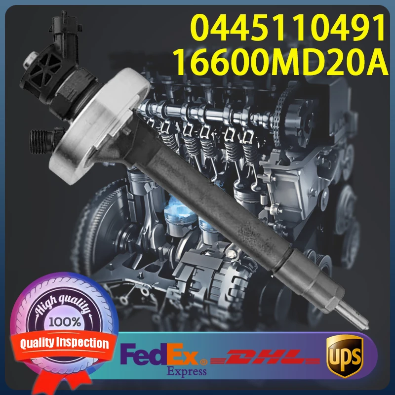 0445110491 0445110795 16600-MD20A Common Rail Fuel Injector For Nissan MD20A Diesel Engine
0445110491 0445110795 16600-MD20A Common Rail Fuel Injector For Nissan MD20A Diesel Engine