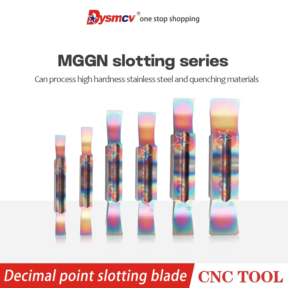 CNC Lathe Slotting Blade MGGN450-JM Seven Color Quenched Steel High Hardness Blade MGGN Series Decimal Point Cutting Blade Grain
CNC Lathe Slotting Blade MGGN450-JM Seven Color Quenched Steel High Hardness Blade MGGN Series Decimal Point Cutting Blade Grain