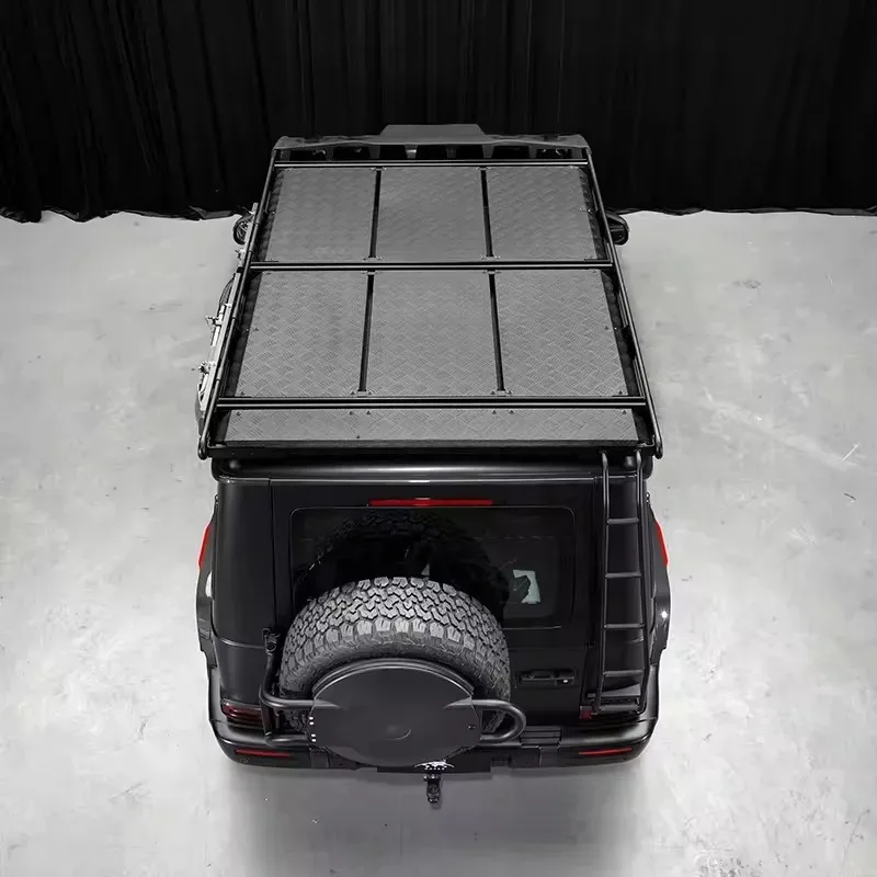 for G63 G500 G450 Car 2025+ New G Class W465 Roof Luggage Rack with Rear Ladder Black Stainless Steel Off Road Parts customize
for G63 G500 G450 Car 2025+ New G Class W465 Roof Luggage Rack with Rear Ladder Black Stainless Steel Off Road Parts customize
