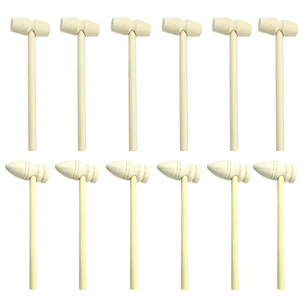 24Pcs Mini Mallet Cake Children Toys Wood Wood Cake Crab Mallet Mini Crab Hammer Hammer DIY Accessories
24Pcs Mini Mallet Cake Children Toys Wood Wood Cake Crab Mallet Mini Crab Hammer Hammer DIY Accessories