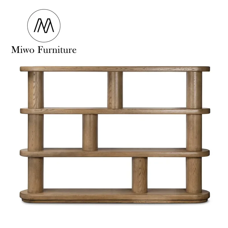 Contemporary Creativity Oak Solid Wood Column Design Custom Multilayer Bookcase Library Office Display Cabinet Open Bookshelf 
Contemporary Creativity Oak Solid Wood Column Design Custom Multilayer Bookcase Library Office Display Cabinet Open Bookshelf