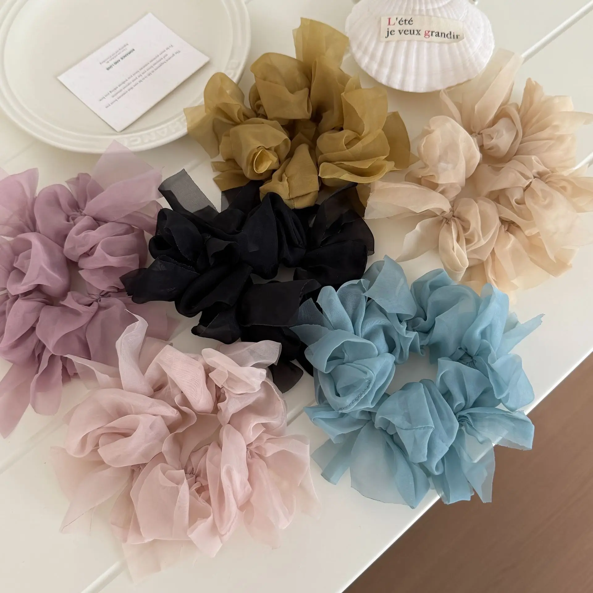 Scrunchie Oversized Mesh with Fluffy Flower Puff French Elegant Hair Ring for Women Daily Office Updo Styling Premium
Scrunchie Oversized Mesh with Fluffy Flower Puff French Elegant Hair Ring for Women Daily Office Updo Styling Premium