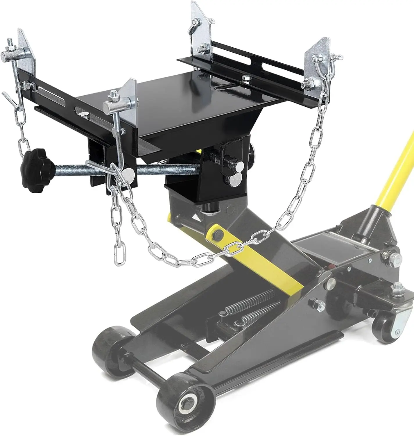 Transmission Jack Adapter for Cars&Trucks,1100 lbs/0.5 Ton Capacity Gearbox Removal Tool,Fits Hydraulic Floor Jack Conversion,Do
Transmission Jack Adapter for Cars&Trucks,1100 lbs/0.5 Ton Capacity Gearbox Removal Tool,Fits Hydraulic Floor Jack Conversion,Do