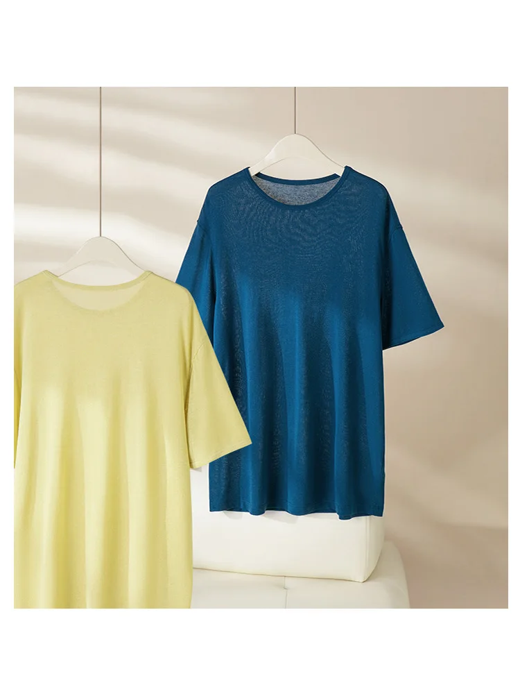 Women's Oversize T Shirts Lyocell Linen Blends Crew Neck Casual Tees Summer Tops
Women's Oversize T Shirts Lyocell Linen Blends Crew Neck Casual Tees Summer Tops