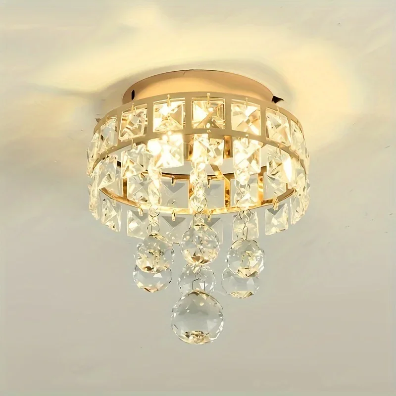 Luxury Crystal Ceiling Lamp Nordic LED Lights For Corridor Aisle Balcony Staircase Cloakroom Porch Bedroom Home Indoor Lighting
Luxury Crystal Ceiling Lamp Nordic LED Lights For Corridor Aisle Balcony Staircase Cloakroom Porch Bedroom Home Indoor Lighting