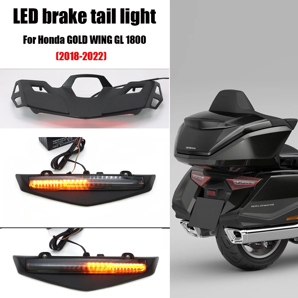 For Honda GOLD WING GL 1800 GL1800 2018-2022 Motorcycle Rear Top Box Shelf Turn Signal Trunk Luggage Rack LED Brake Tail Light
For Honda GOLD WING GL 1800 GL1800 2018-2022 Motorcycle Rear Top Box Shelf Turn Signal Trunk Luggage Rack LED Brake Tail Light