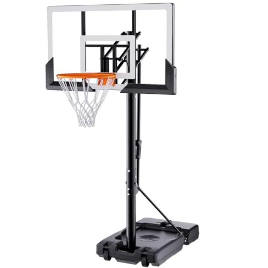 Basketball Hoop for Outdoor Use, Portable Adjustable Basketball Goal with 40inches Acrylic Backboard, Black Frame, Stable Weigh
Basketball Hoop for Outdoor Use, Portable Adjustable Basketball Goal with 40inches Acrylic Backboard, Black Frame, Stable Weigh