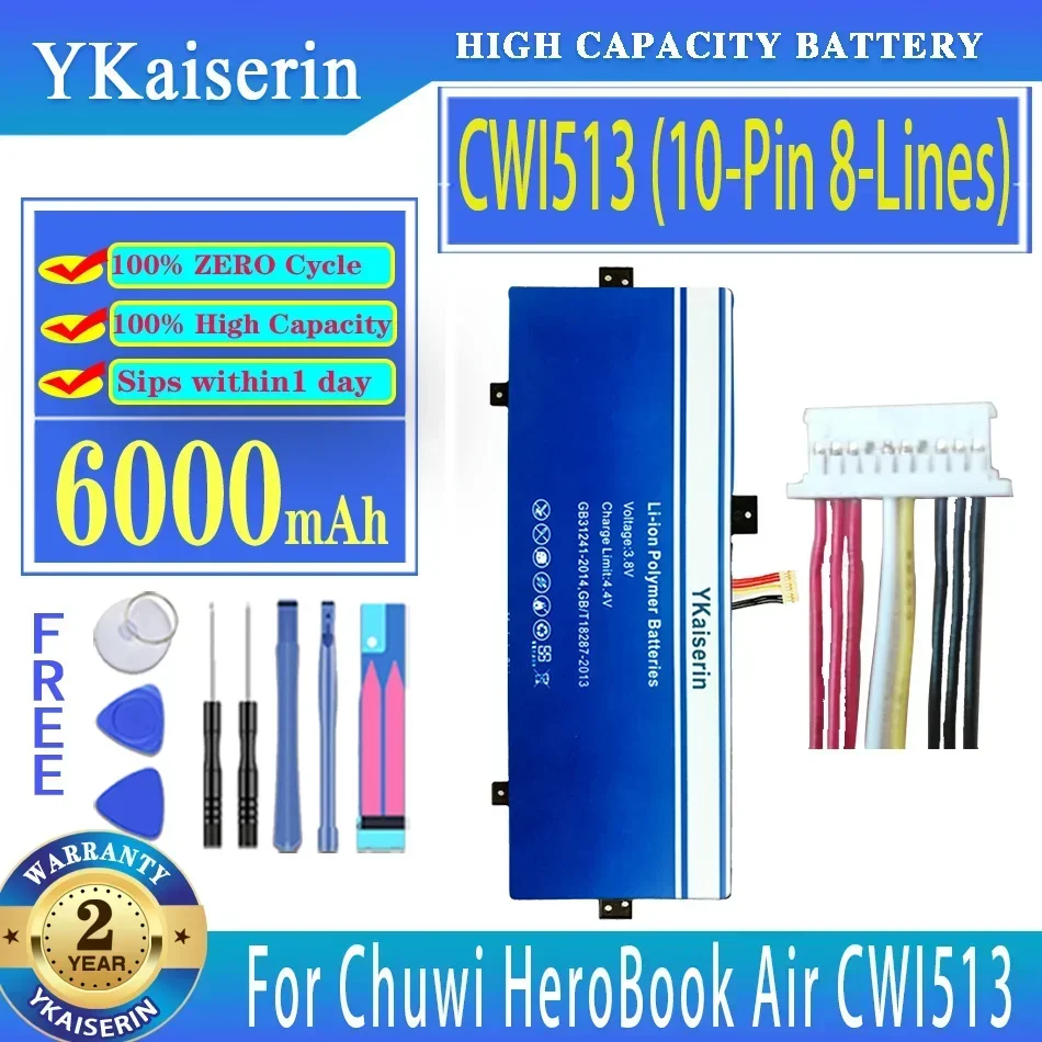 Аккумулятор YKaiserin 6000 мАч для Chuwi HeroBook Air CWI513 11,6 дюйма MB 2455012 НВ- 3492107 -2С 3791229 C H- 3585229 П
Аккумулятор YKaiserin 6000 мАч для Chuwi HeroBook Air CWI513 11,6 дюйма MB 2455012 НВ- 3492107 -2С 3791229 C H- 3585229 П