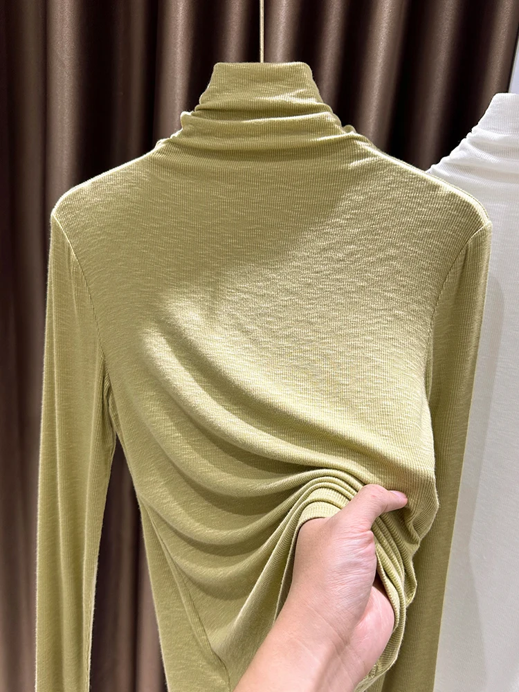 Стильный вязаный топ из бамбукового хлопка с длинным рукавом для женщин, весна 2026, базовая модель, облегающий, удобный, дышащий, в корейском стиле
Стильный вязаный топ из бамбукового хлопка с длинным рукавом для женщин, весна 2026, базовая модель, облегающий, удобный, дышащий, в корейском стиле