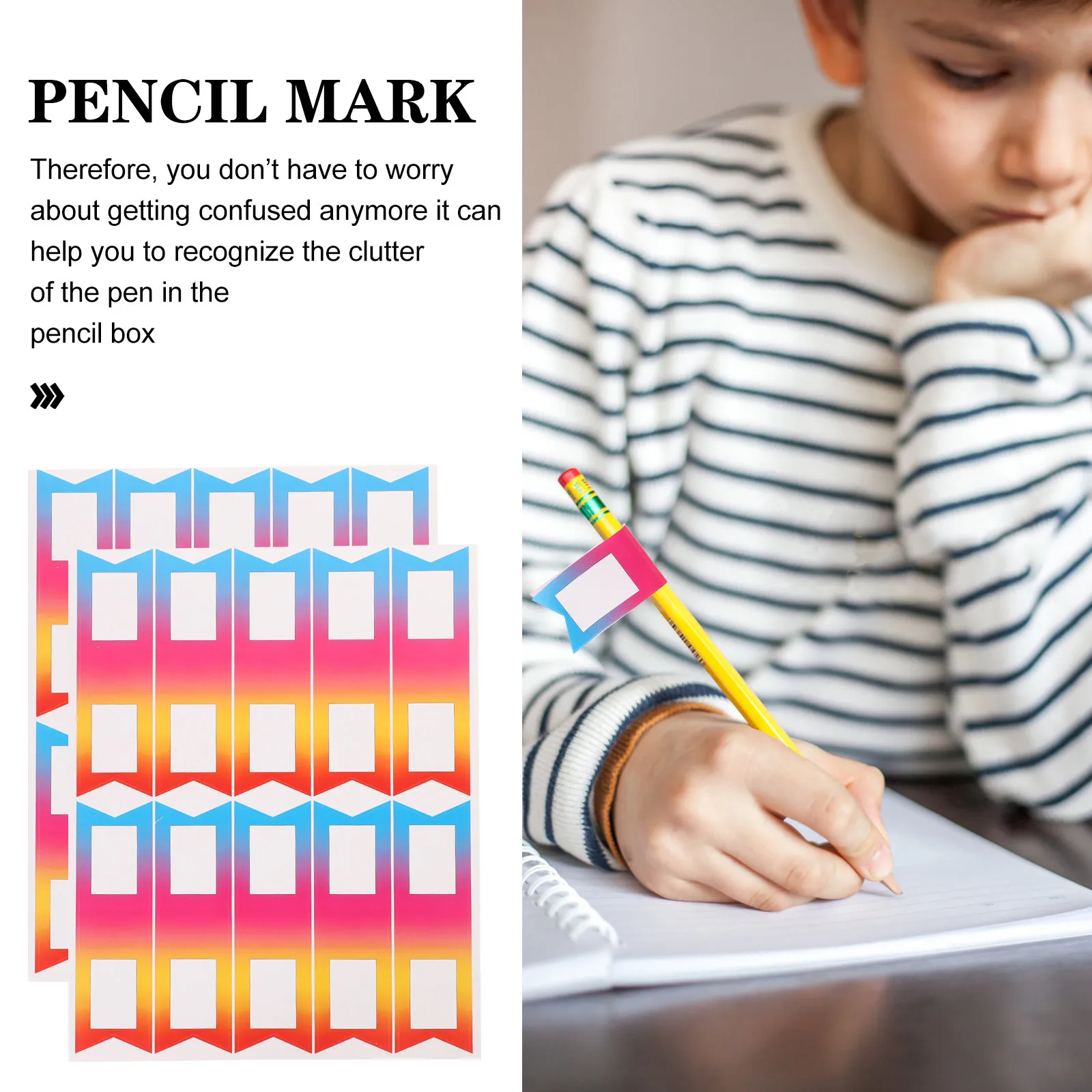 1Set Classified Tag Stickers Adhesive Flag Labels Colored Pencil Labels Multi-Function Label Sticker for School Office Home
1Set Classified Tag Stickers Adhesive Flag Labels Colored Pencil Labels Multi-Function Label Sticker for School Office Home