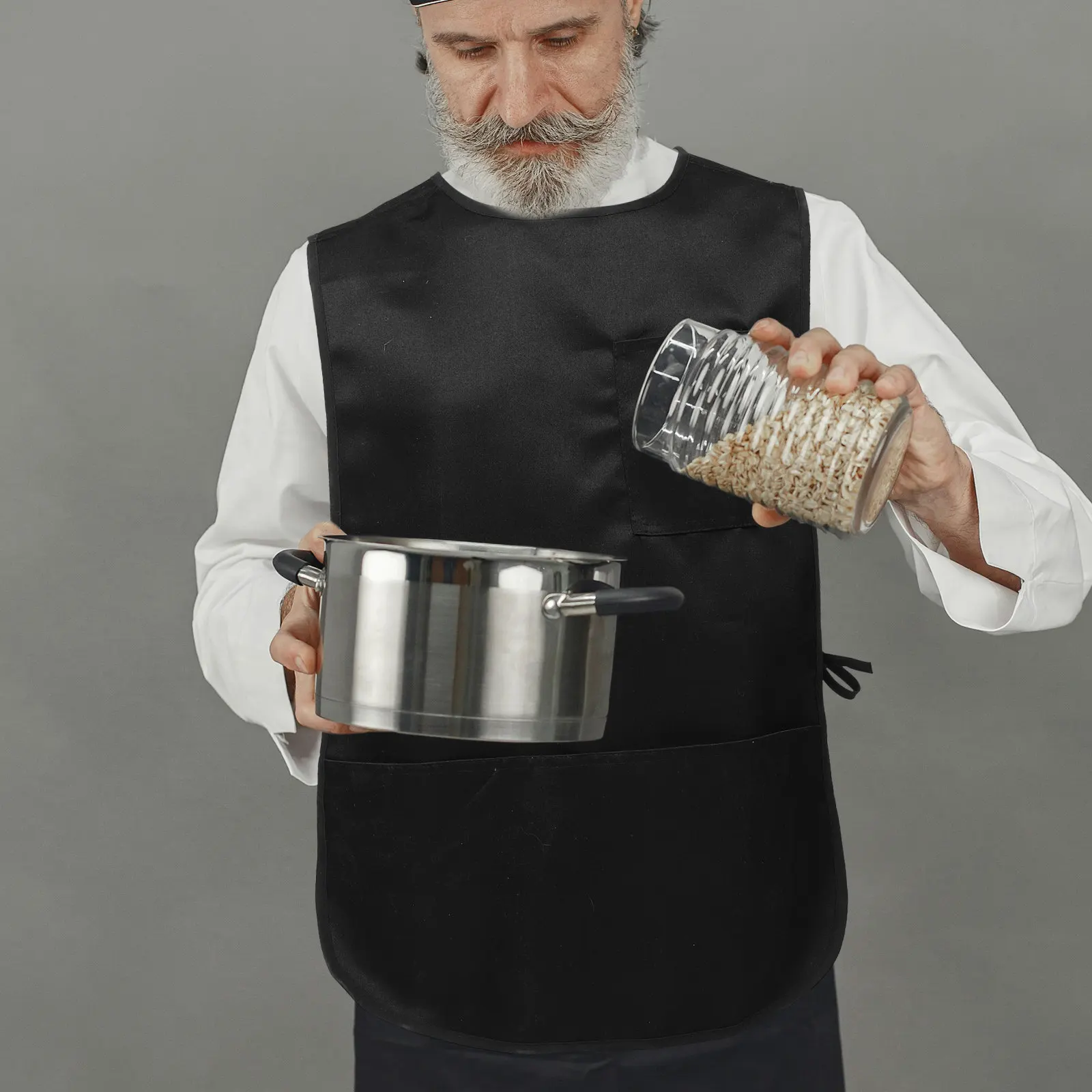 Фартук-жилет для взрослых для работы на кухне с карманами, водо- и маслоотталкивающий, для защиты при приготовлении пищи, для дома, ресторана, поваров, уборки
Фартук-жилет для взрослых для работы на кухне с карманами, водо- и маслоотталкивающий, для защиты при приготовлении пищи, для дома, ресторана, поваров, уборки