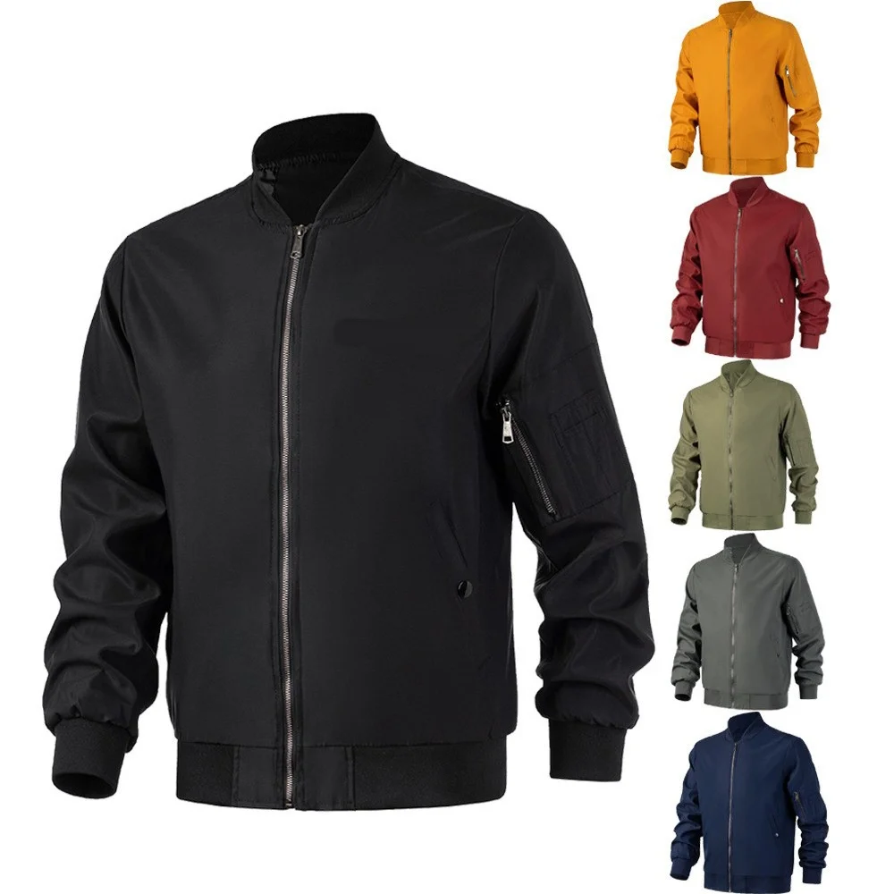 Spring and Autumn Bomber Jacket Men's Black Casual Slim Fit Baseball Men's Jacket New Autumn Fashion High Quality Men's Jacket
Spring and Autumn Bomber Jacket Men's Black Casual Slim Fit Baseball Men's Jacket New Autumn Fashion High Quality Men's Jacket