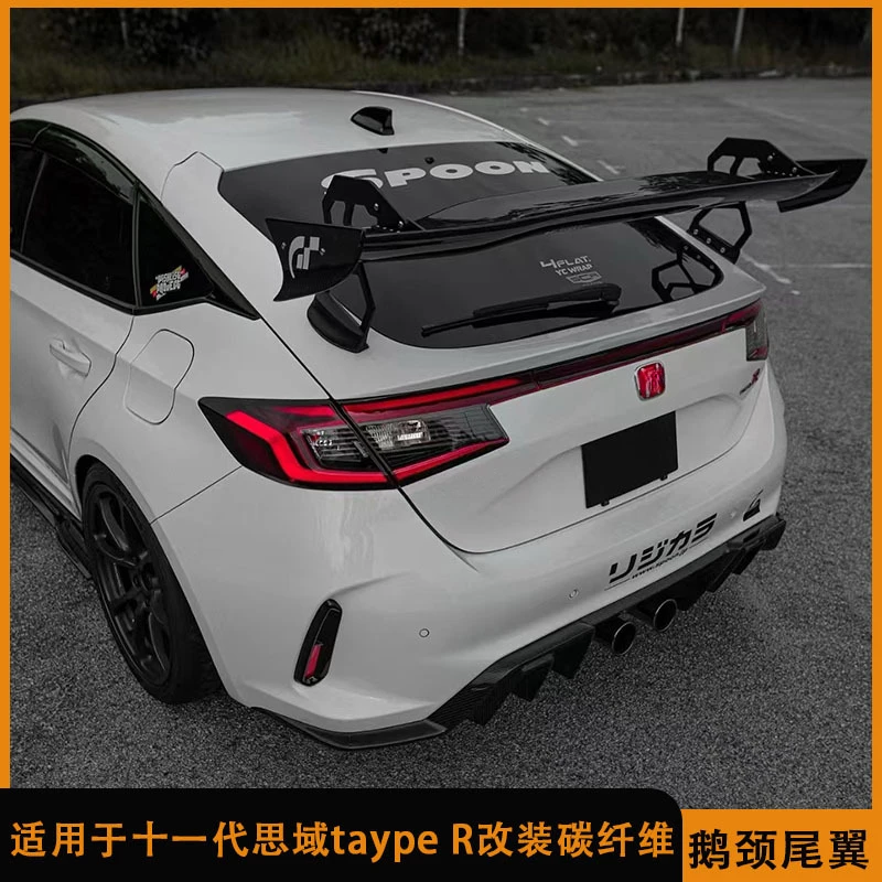 Подходит для Honda Civic Type FL5 11-го поколения, большой спойлер на гусиной шее из модифицированного углеродного волокна в стиле SPOON
Подходит для Honda Civic Type FL5 11-го поколения, большой спойлер на гусиной шее из модифицированного углеродного волокна в стиле SPOON