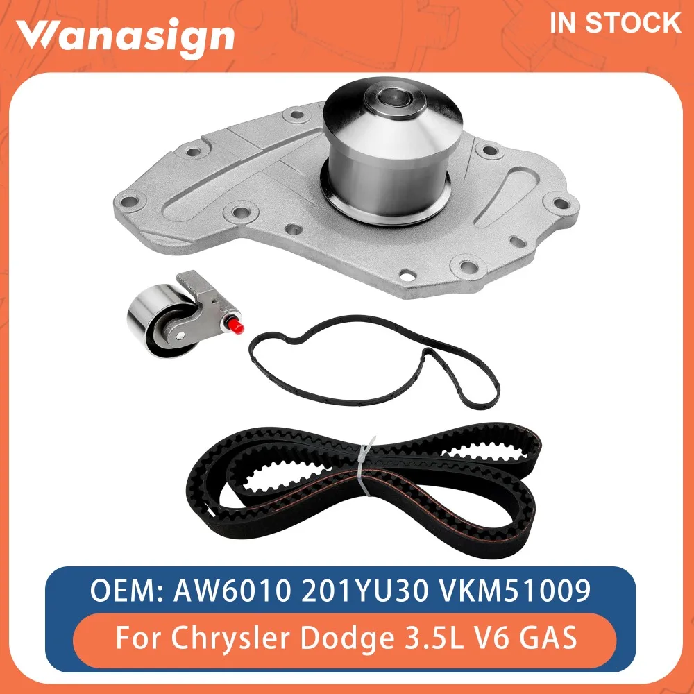 Engine Timing Belt Kit & Water Pump Fit 3.5 L For Chrysler Dodge Sebring Avenger Magnum EGG EMM EGF 3.5L V6 GAS 24V 04-11
Engine Timing Belt Kit & Water Pump Fit 3.5 L For Chrysler Dodge Sebring Avenger Magnum EGG EMM EGF 3.5L V6 GAS 24V 04-11