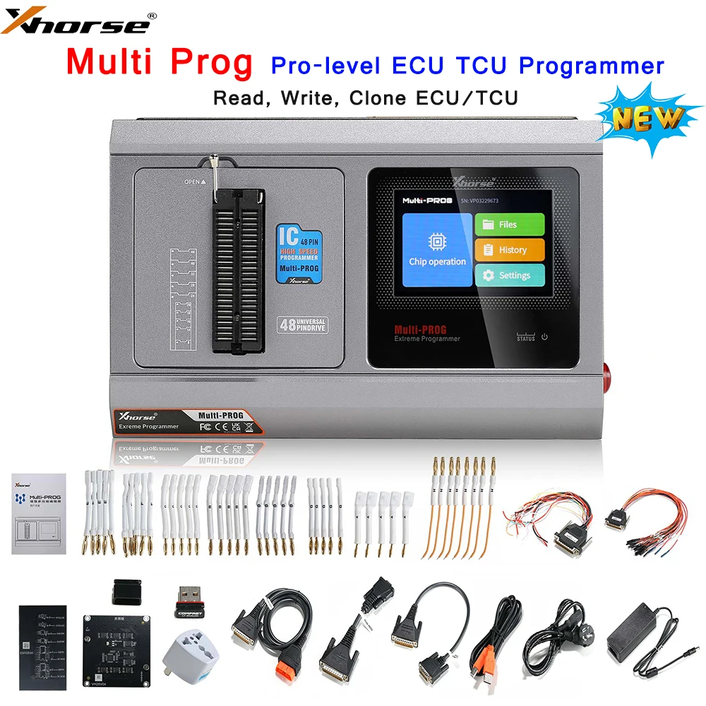 Xhorse Multi Prog Multi-Prog Programmer Pro-level ECU TCU Programmer with Free MQB48 License Update Version of VVDI Prog
Xhorse Multi Prog Multi-Prog Programmer Pro-level ECU TCU Programmer with Free MQB48 License Update Version of VVDI Prog