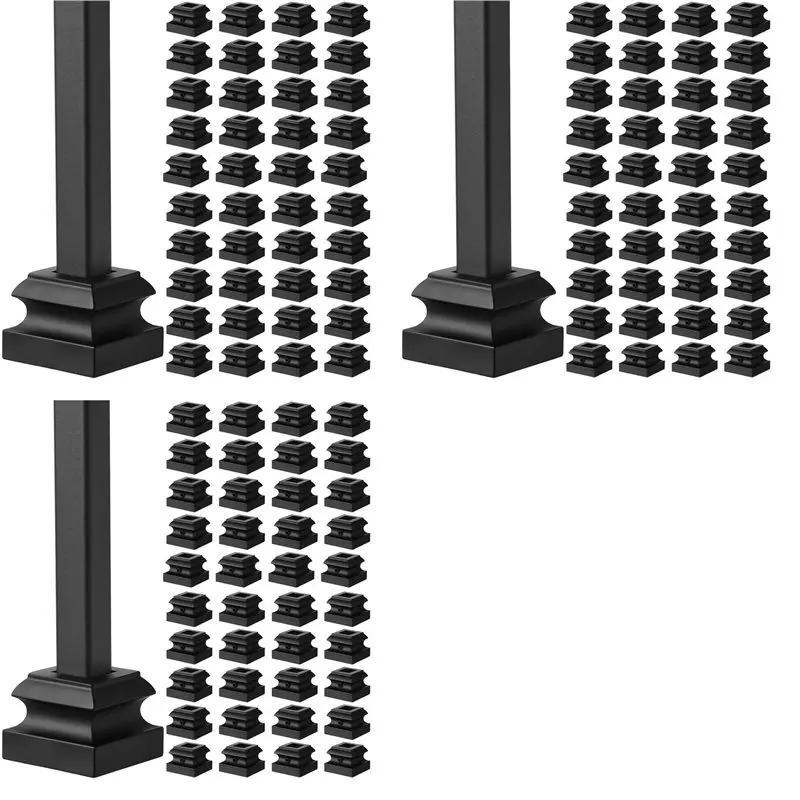 【NOW SAVE】Iron Baluster Shoes Stair Flat Shoe For 1/2 Inch Square Scroll Basket Twist Knuckle Staircase Balusters 144Pcs
【NOW SAVE】Iron Baluster Shoes Stair Flat Shoe For 1/2 Inch Square Scroll Basket Twist Knuckle Staircase Balusters 144Pcs