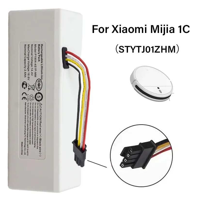 14.4V 3500mAh Robot Vacuum Cleaner 1C Battery for Xiaomi Mijia 1C STYTJ01ZHM Robot Vacuum Mop Cleaner
14.4V 3500mAh Robot Vacuum Cleaner 1C Battery for Xiaomi Mijia 1C STYTJ01ZHM Robot Vacuum Mop Cleaner