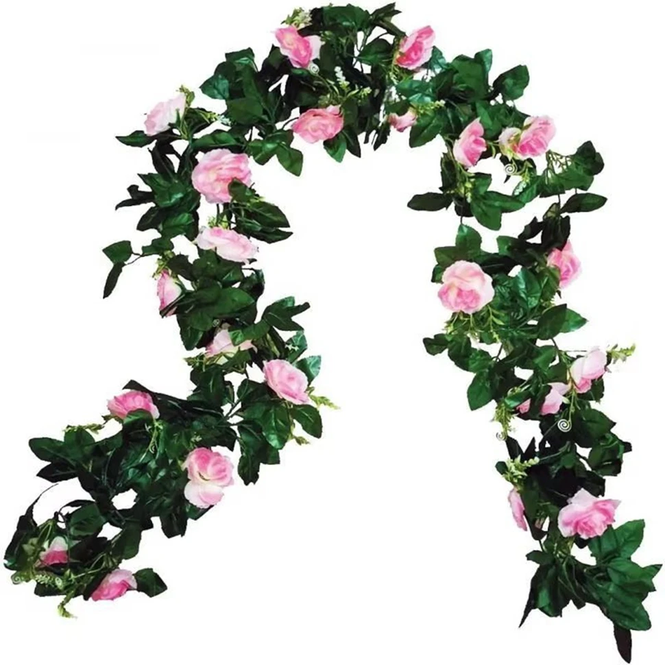 Silk Rose Artificial Flower Vine Hanging Flower Wall Festival Rattan Leaves Garland Outdoor Wedding Home Table Diy Decora Spring
Silk Rose Artificial Flower Vine Hanging Flower Wall Festival Rattan Leaves Garland Outdoor Wedding Home Table Diy Decora Spring