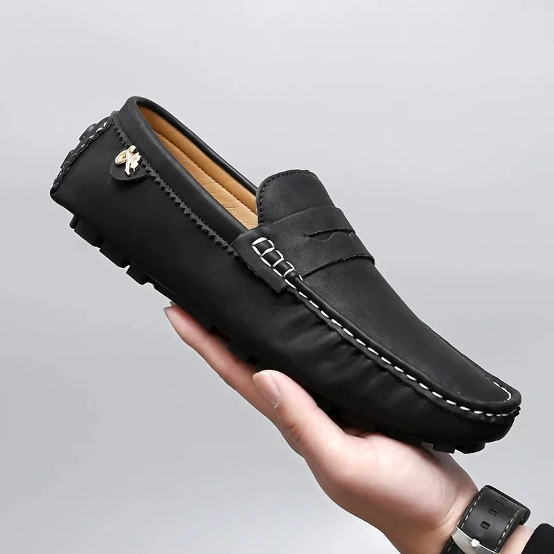Casual Leather Shoes Men Luxury Loafers Soft Moccasins Autumn Winter Shoes Man High Quality Mens Business Shoes for Men
Casual Leather Shoes Men Luxury Loafers Soft Moccasins Autumn Winter Shoes Man High Quality Mens Business Shoes for Men