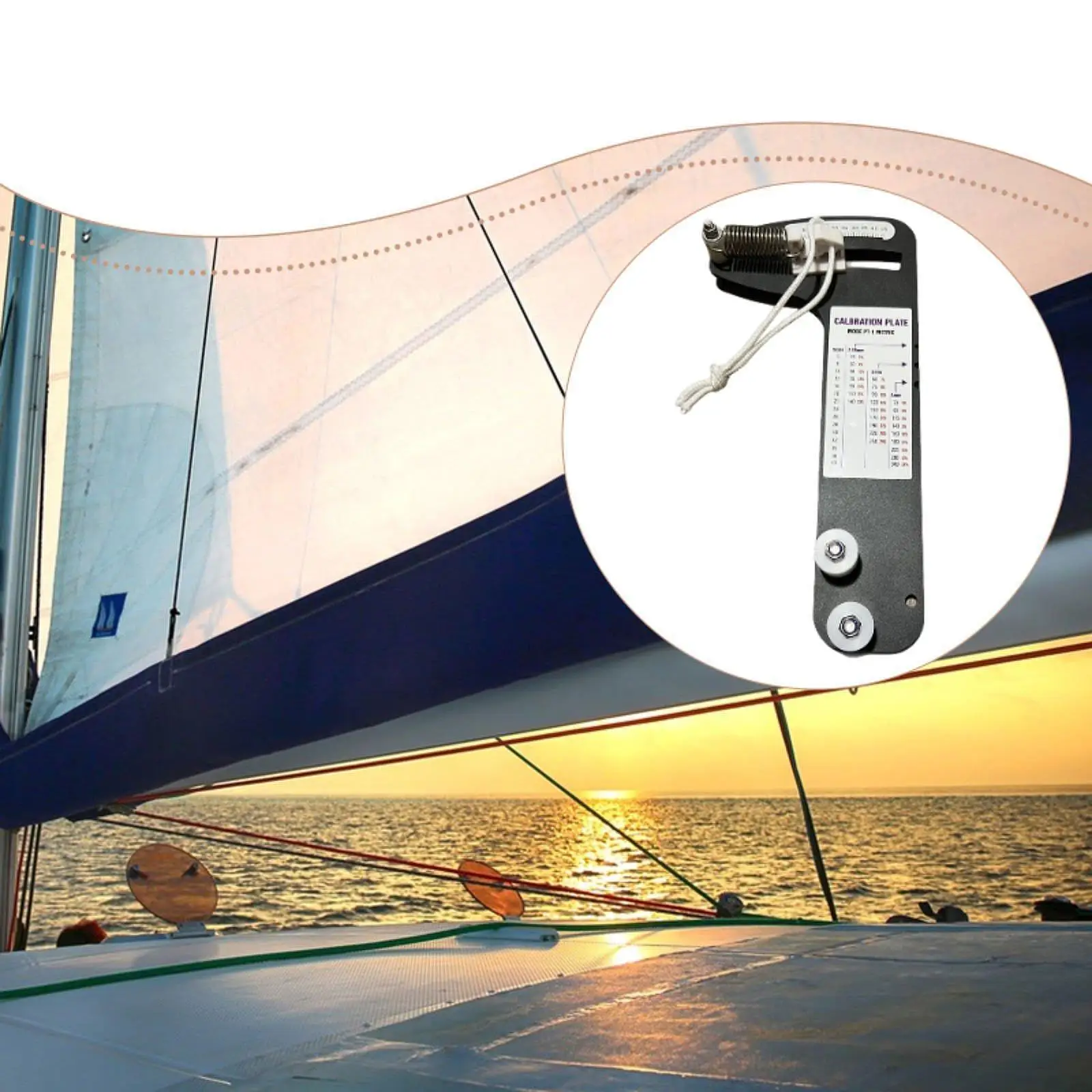 Sailboat Rigging Tension Gauge Convenient Sailing Tension Meter Force Gauge Professional Tension Gauge for 2.55mm/3mm/4mm Cable
Sailboat Rigging Tension Gauge Convenient Sailing Tension Meter Force Gauge Professional Tension Gauge for 2.55mm/3mm/4mm Cable