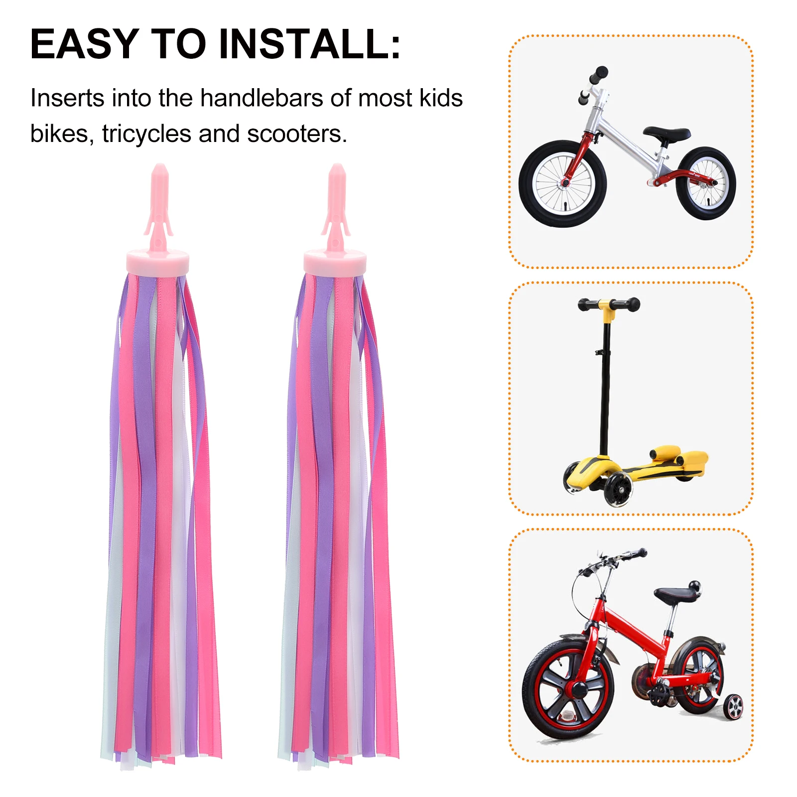 1 Pair Bike Handlebar Tassels Colorful Sparkly Streamers Scooter Accessories Handlebar Ribbon For Tricycles Pink Purple
1 Pair Bike Handlebar Tassels Colorful Sparkly Streamers Scooter Accessories Handlebar Ribbon For Tricycles Pink Purple
