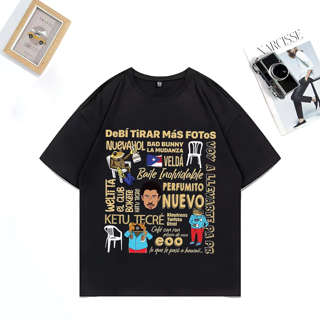 DTMF Bad Bunny Album O-Neck T Shirt men women's Hip Hop streetwear Summer Cotton t-shirts short sleeve vintage Unisex Loose Tops
DTMF Bad Bunny Album O-Neck T Shirt men women's Hip Hop streetwear Summer Cotton t-shirts short sleeve vintage Unisex Loose Tops