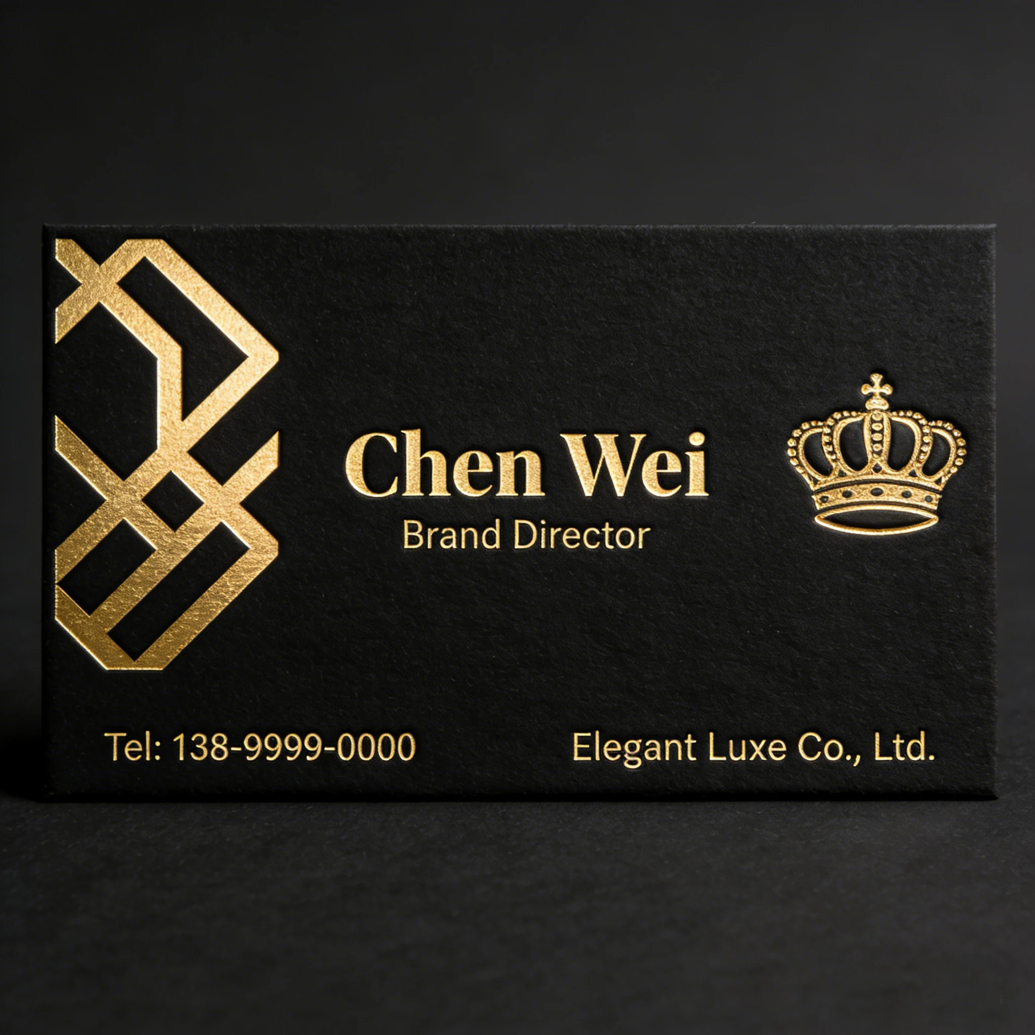 Customized black card, cotton paper, gold foil, high-end business card production, embossed business card
Customized black card, cotton paper, gold foil, high-end business card production, embossed business card