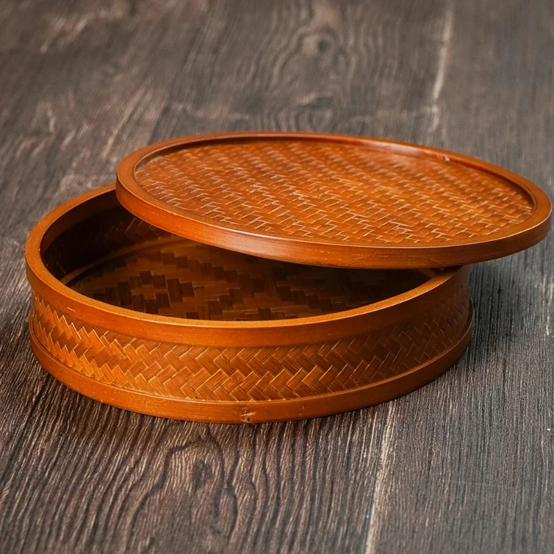 Retro Bamboo Tea Storage Box, Chinese Bamboo Woven Lid Organizer, Round Bamboo Tea Leaf Container, Tea Set Storage Tray
Retro Bamboo Tea Storage Box, Chinese Bamboo Woven Lid Organizer, Round Bamboo Tea Leaf Container, Tea Set Storage Tray