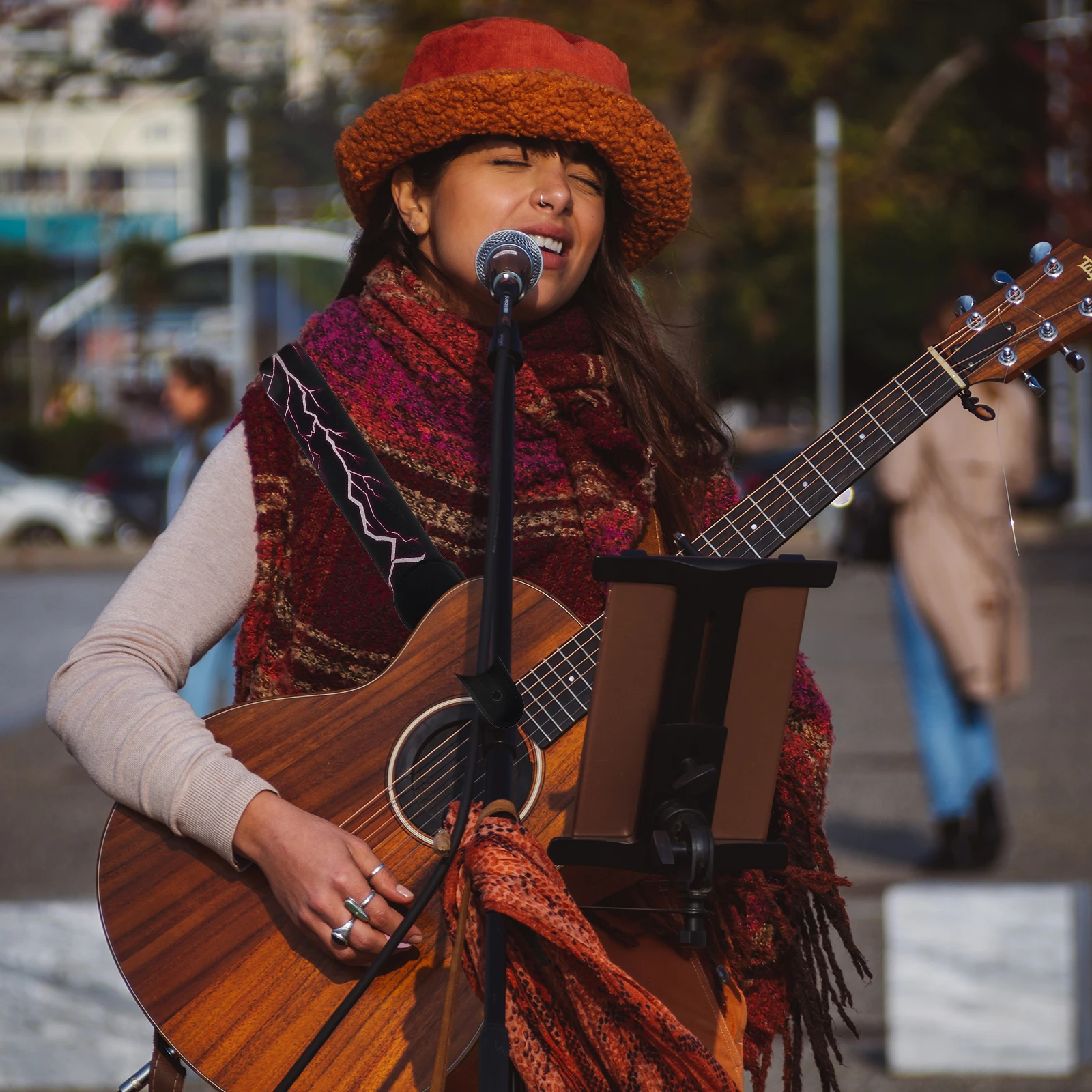 Guitar Strap 5Cm Width Adjustable 107-168Cm For Bass Guitar Polyester Ethnic Style Performance Replacement Sling
Guitar Strap 5Cm Width Adjustable 107-168Cm For Bass Guitar Polyester Ethnic Style Performance Replacement Sling