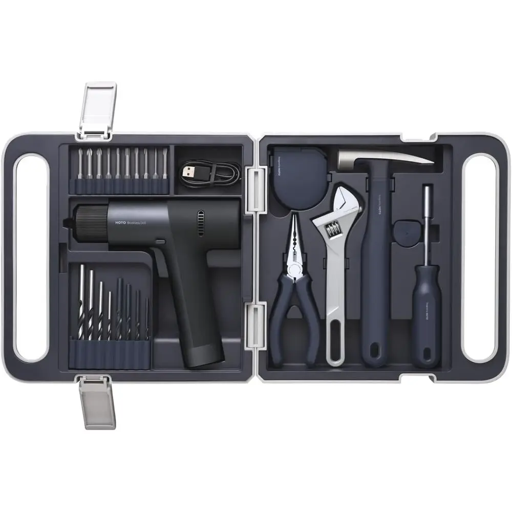 Versatile Drill Set with Adjustable LED Light, Hidden Buckle, and Digital Display for Home and Daily Use
Versatile Drill Set with Adjustable LED Light, Hidden Buckle, and Digital Display for Home and Daily Use
